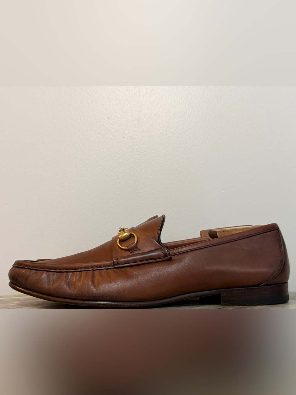 GUCCI 1953 Horsebit Leather Loafer Brown 13 / 13.5 US $1000 Brixton Jordaan - Picture 3 of 10